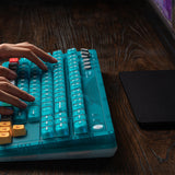 8BitDo Retro 87 Keyboard - Clear Blue