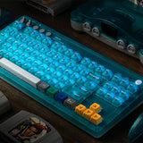 8BitDo Retro 87 Keyboard - Clear Blue